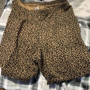 They are some cheetah print biker shorts they are good for workout
